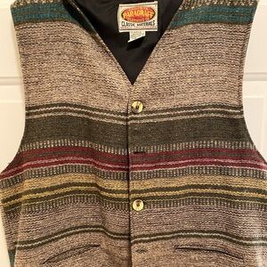 Mens Vintage Aztec Vest M